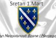 Sretan 1. Mart -DAN NEZAVISNOSTI BOSNE I HERCEGOVINE